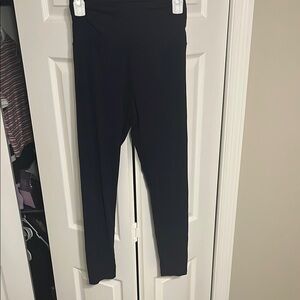 Chic Navy Blue High-Waisted Leggings
